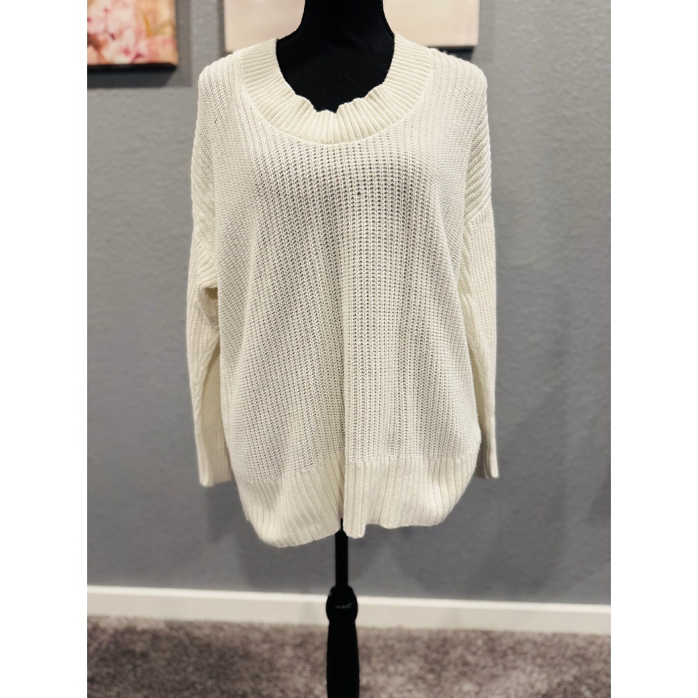 Aerie Women's Oversized Soft & Cozy Sweater, Sz XS, White